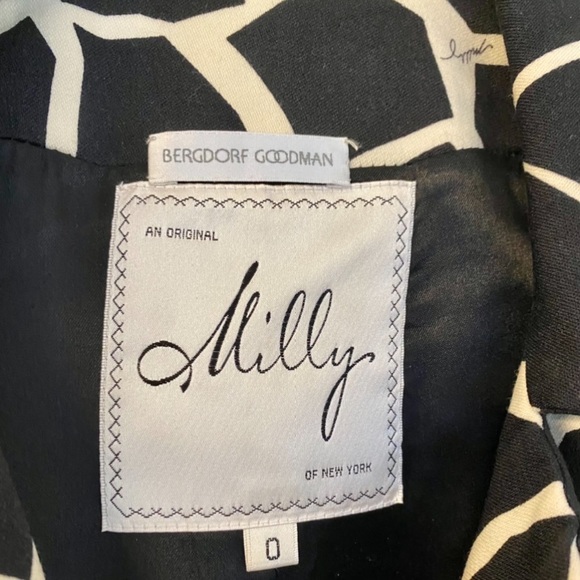 Bergdorf Goodman Milly Creamish and Black Giraffe Print Jacket - Picture 11 of 11